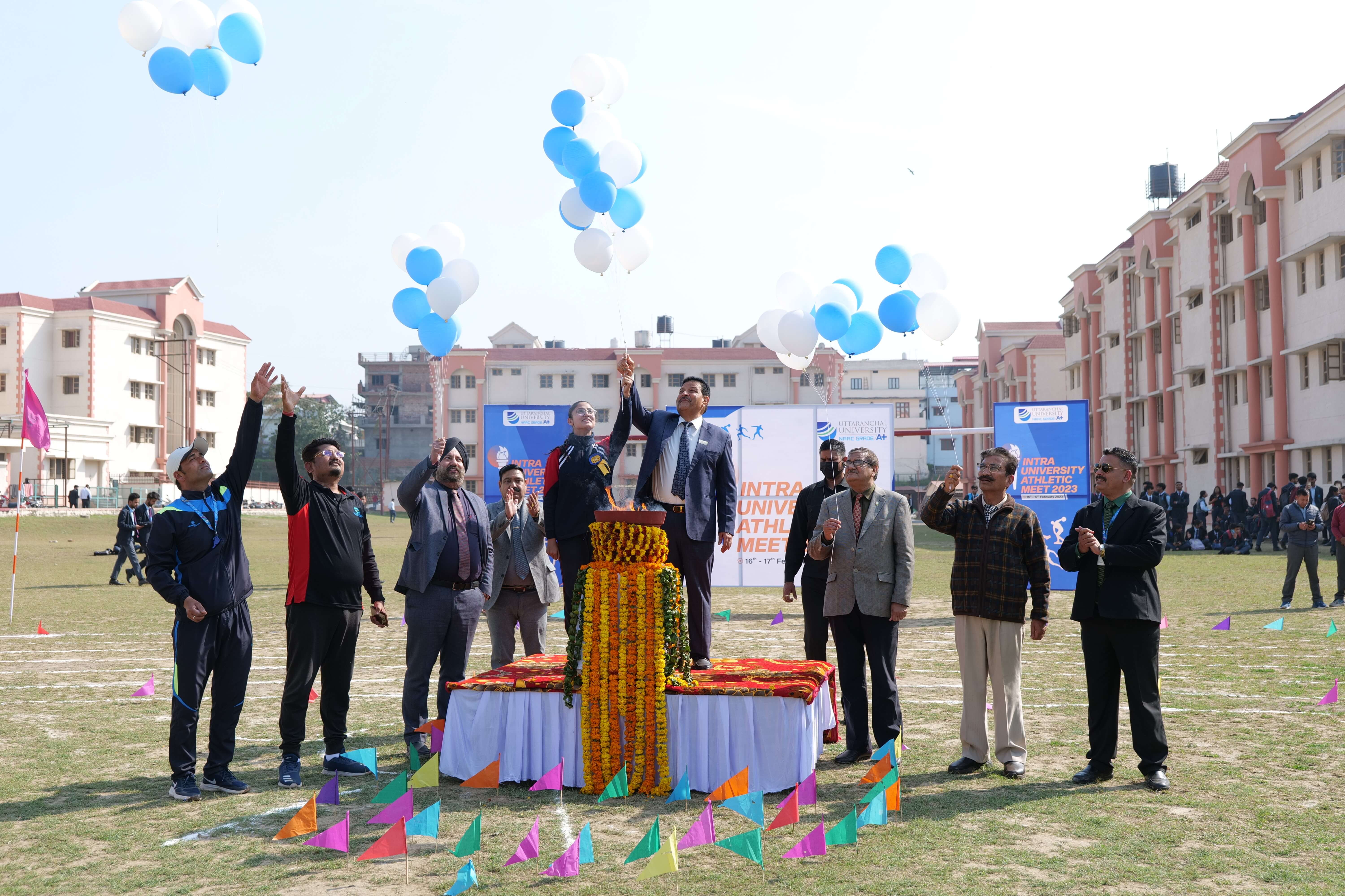 Uttaranchal University organised an Intra-University Athletic Meet-2023